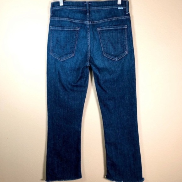 MOTHER INSIDER CROP STEP FRAY IN NOT ROUGH ENOUGH HIGH WAISTED KICK FLARE SZ 25 - Picture 6 of 16